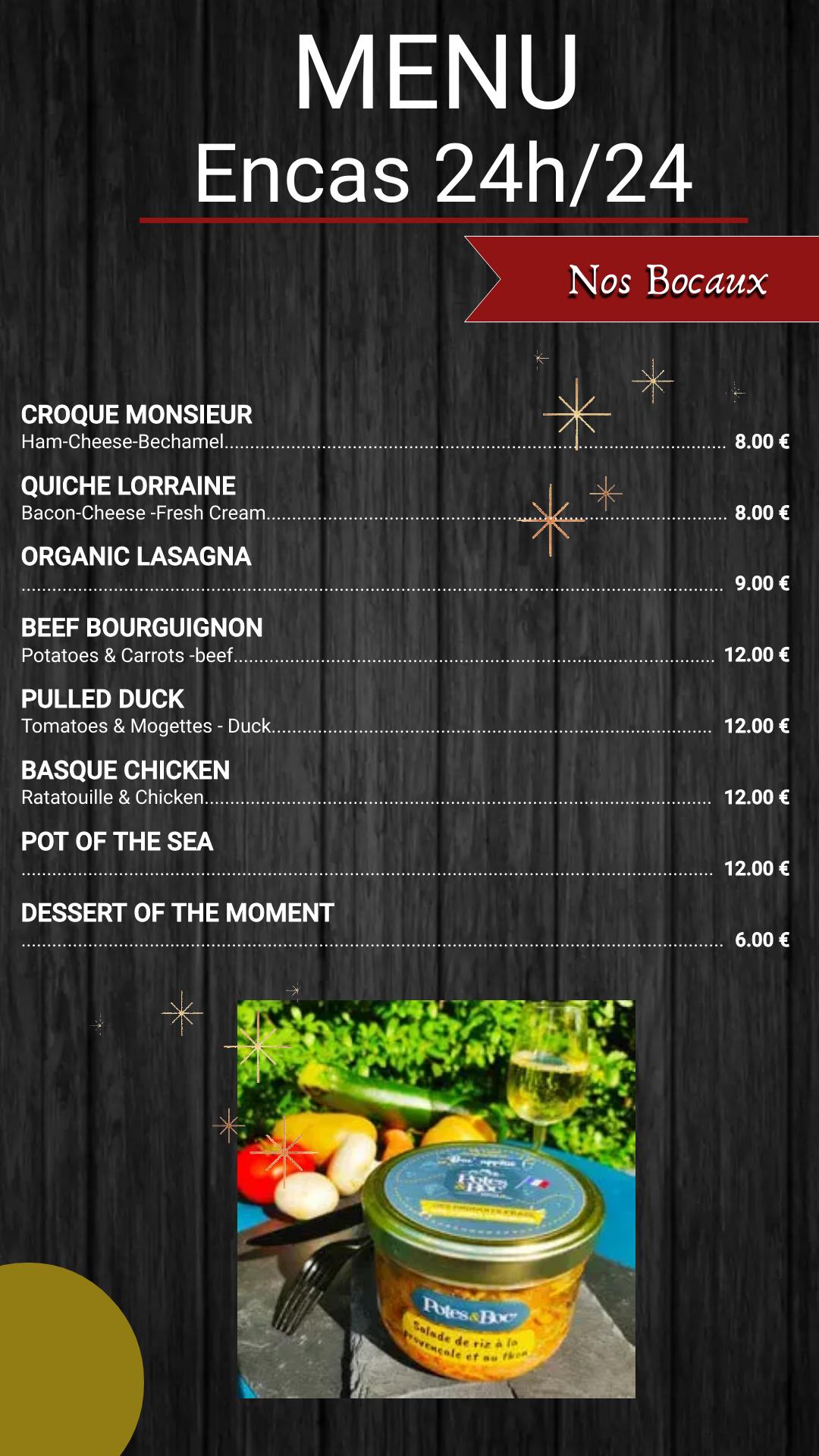 Copie de black and white fast food digital menu display fait avec postermywall 1