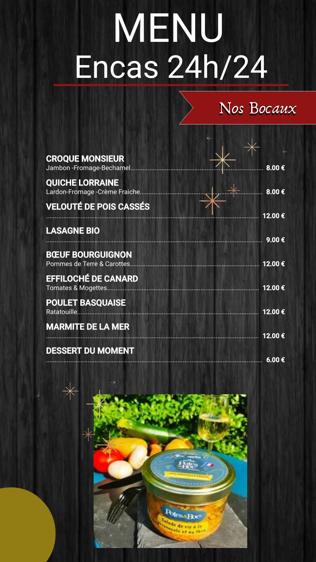 Copie de black and white fast food digital menu display fait avec postermywall