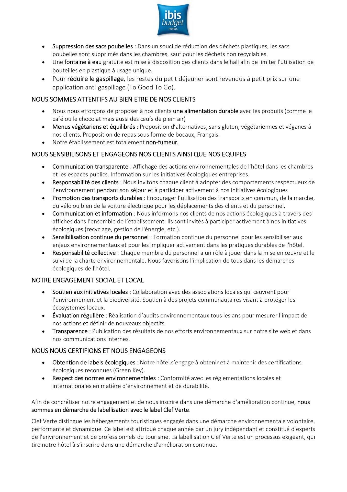 Charte environnementale page 2