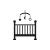 Ic ne du lit des enfants conception de lit de bebe berceau et maison symbole d infirmiere web dessin ai app logo objet plat 79807581